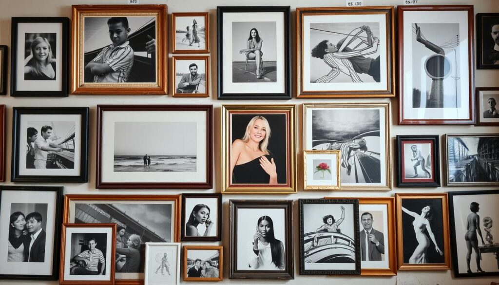 photo wall arrangement