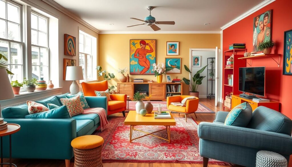 Colorful living room inspiration