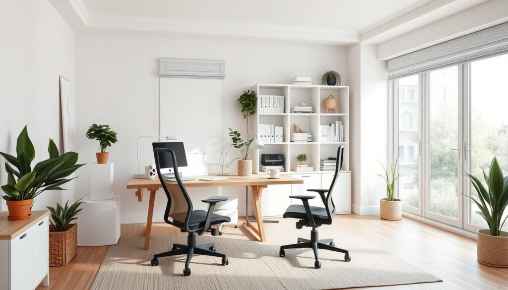 clutter-free office space