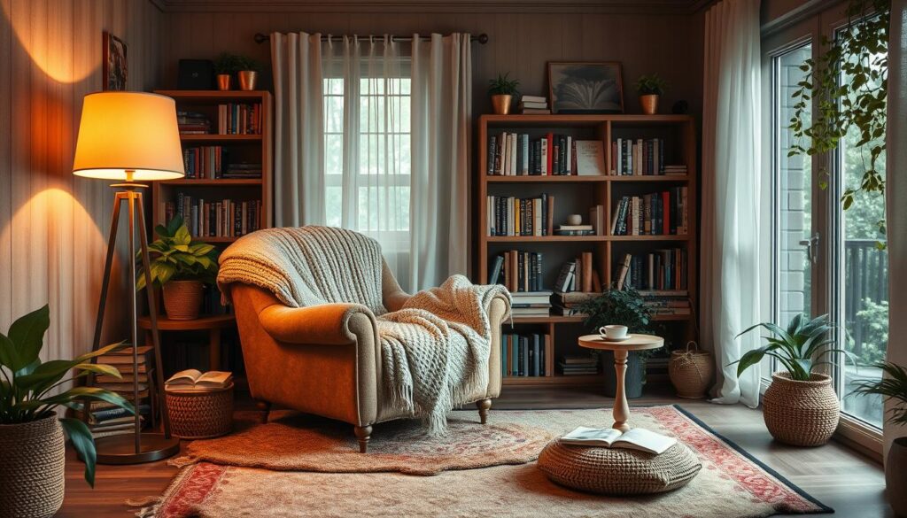 cozy reading nook