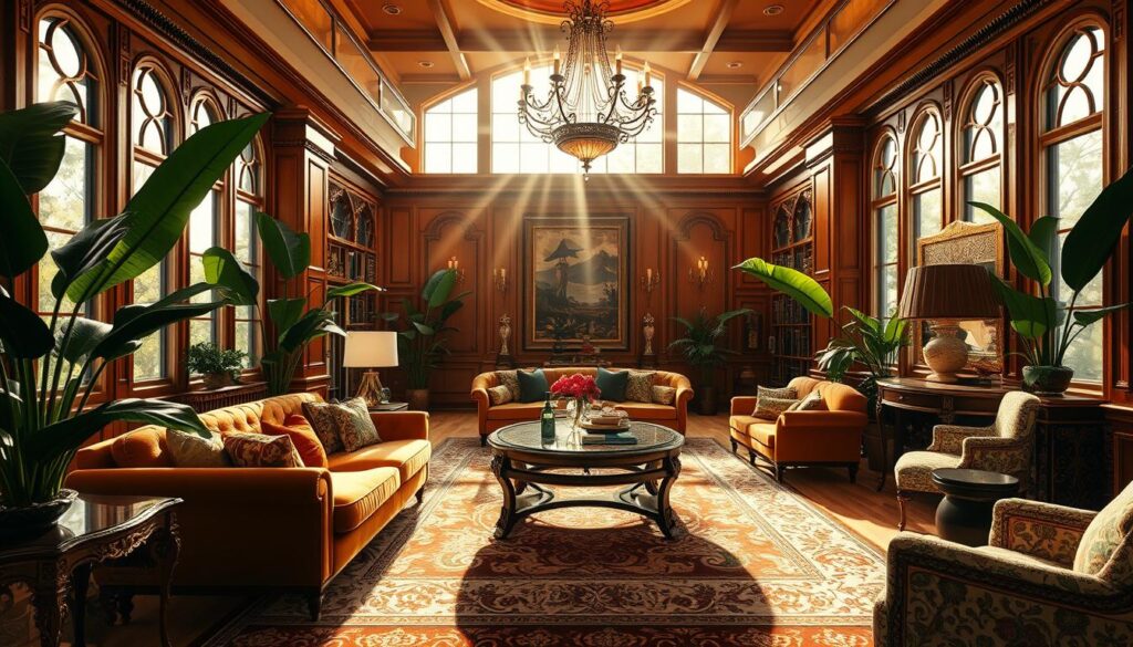 sunlit luxury interior