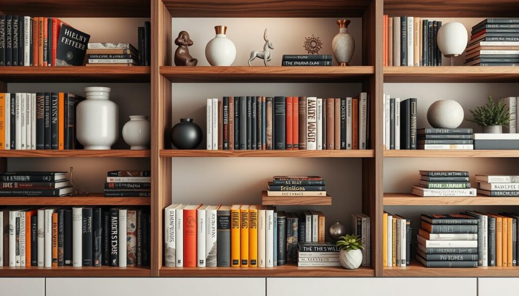 Bookshelf arrangement techniques