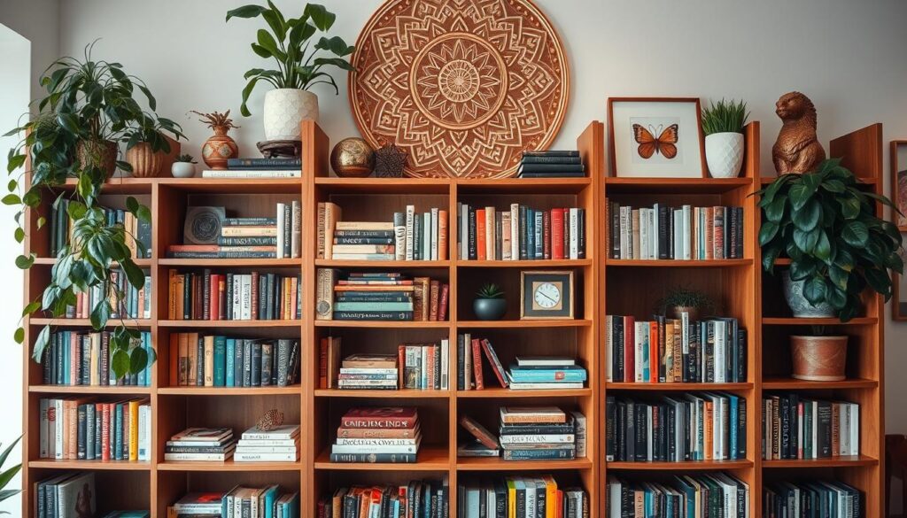 Elevated bookshelf display inspiration