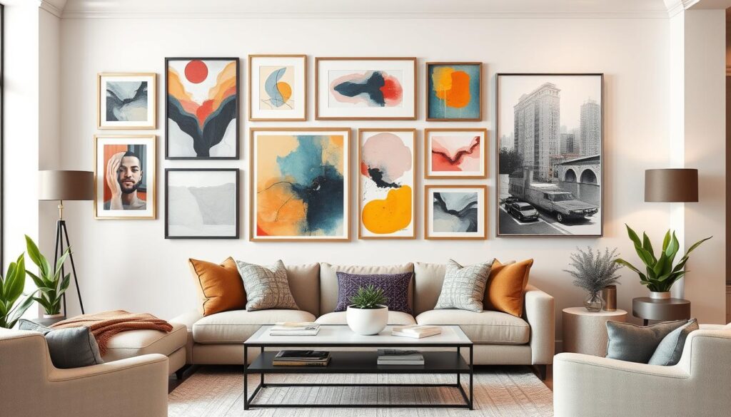 Gallery wall art display