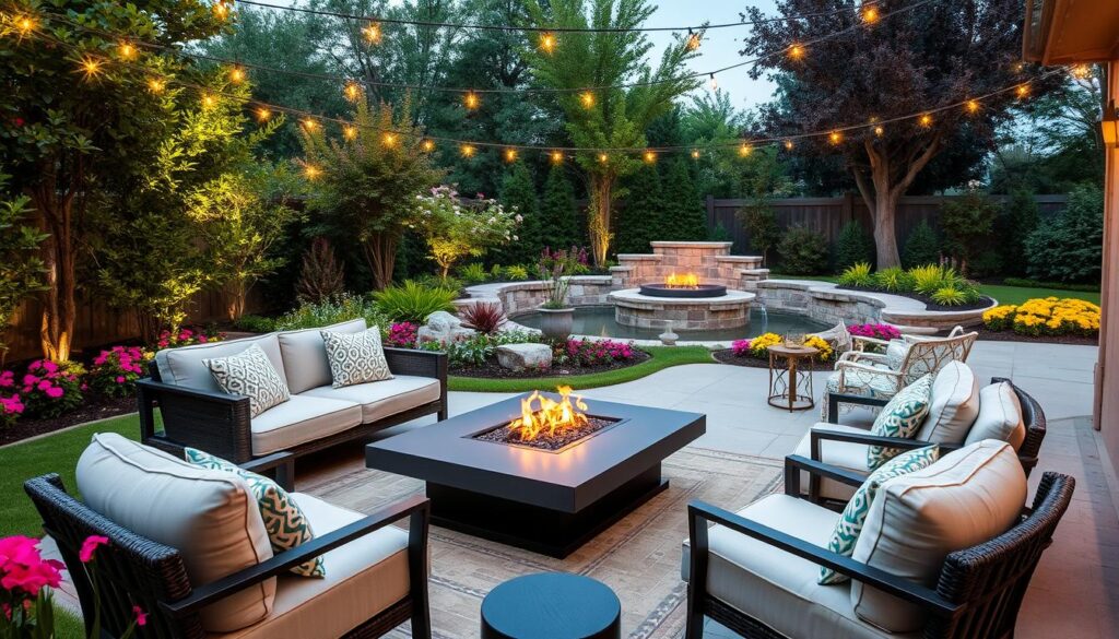 Outdoor furniture arrangement