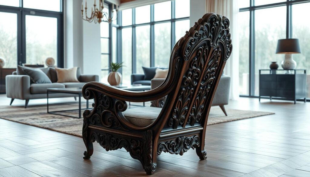 antique furniture in modern decor