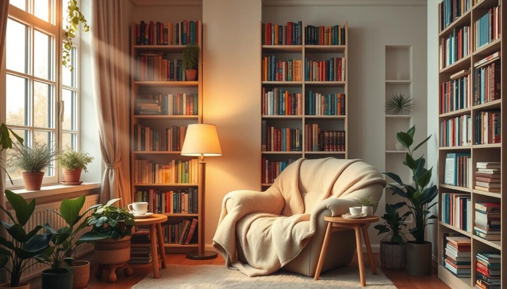 cozy reading corner