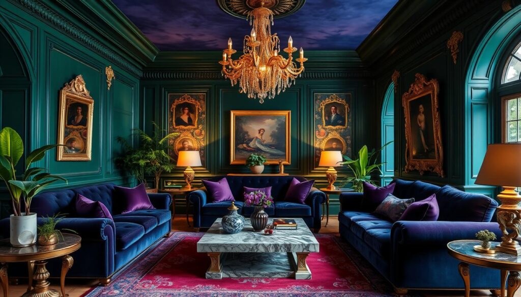 jewel-toned interior design