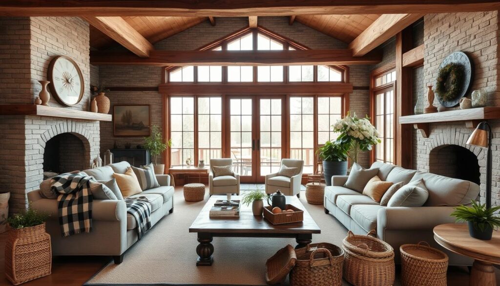 modern farmhouse living room