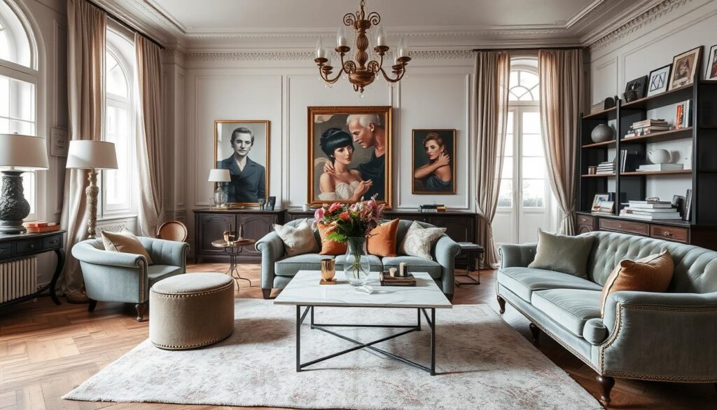 parisian chic living room