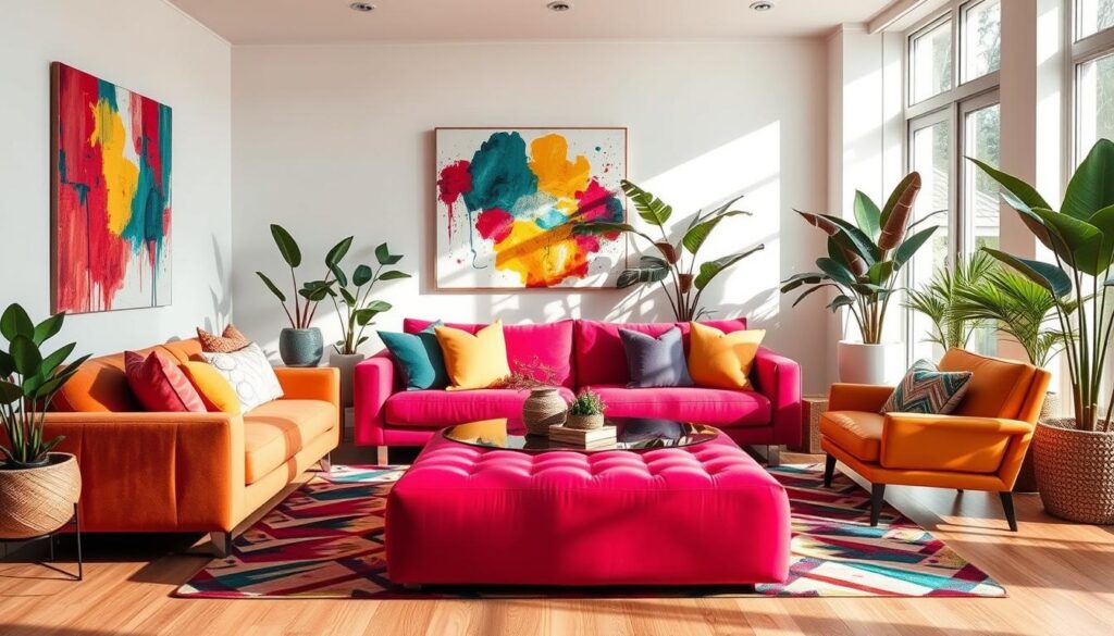 vibrant interior design